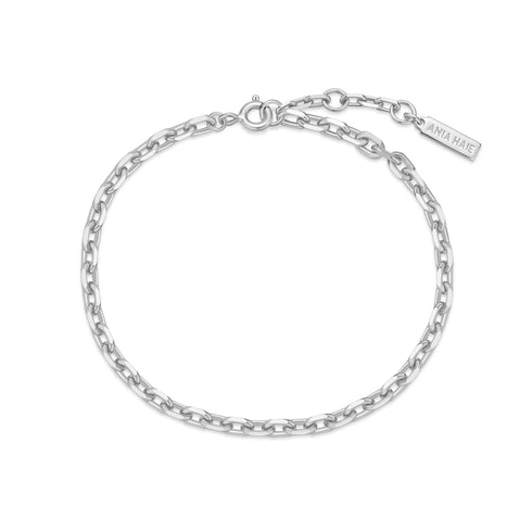 Silver Medium Chain Bracelet